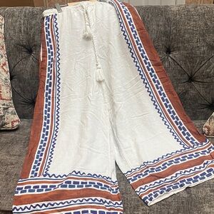 Anthropolgie Wide-Legged Linen Pants